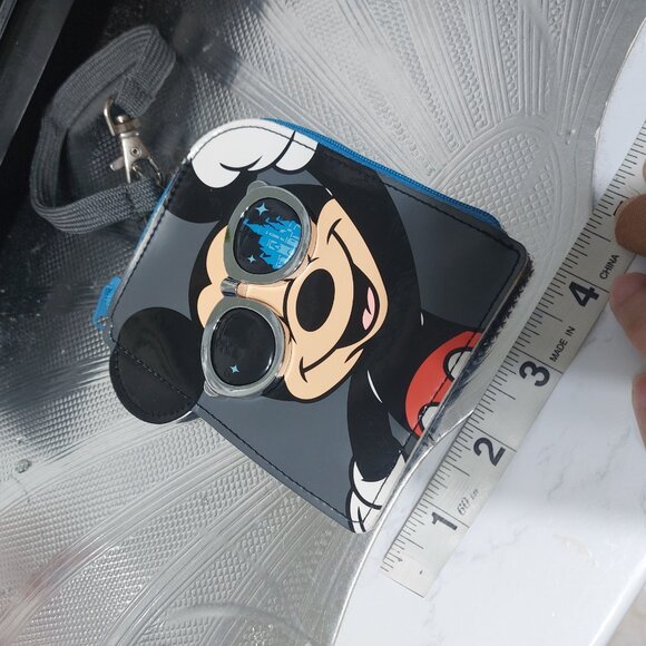 Tokyo Disney Resort Small Thin Wallet Coin Purse Let's Have Some Fun Yeah!Mickey - Picture 5 of 7